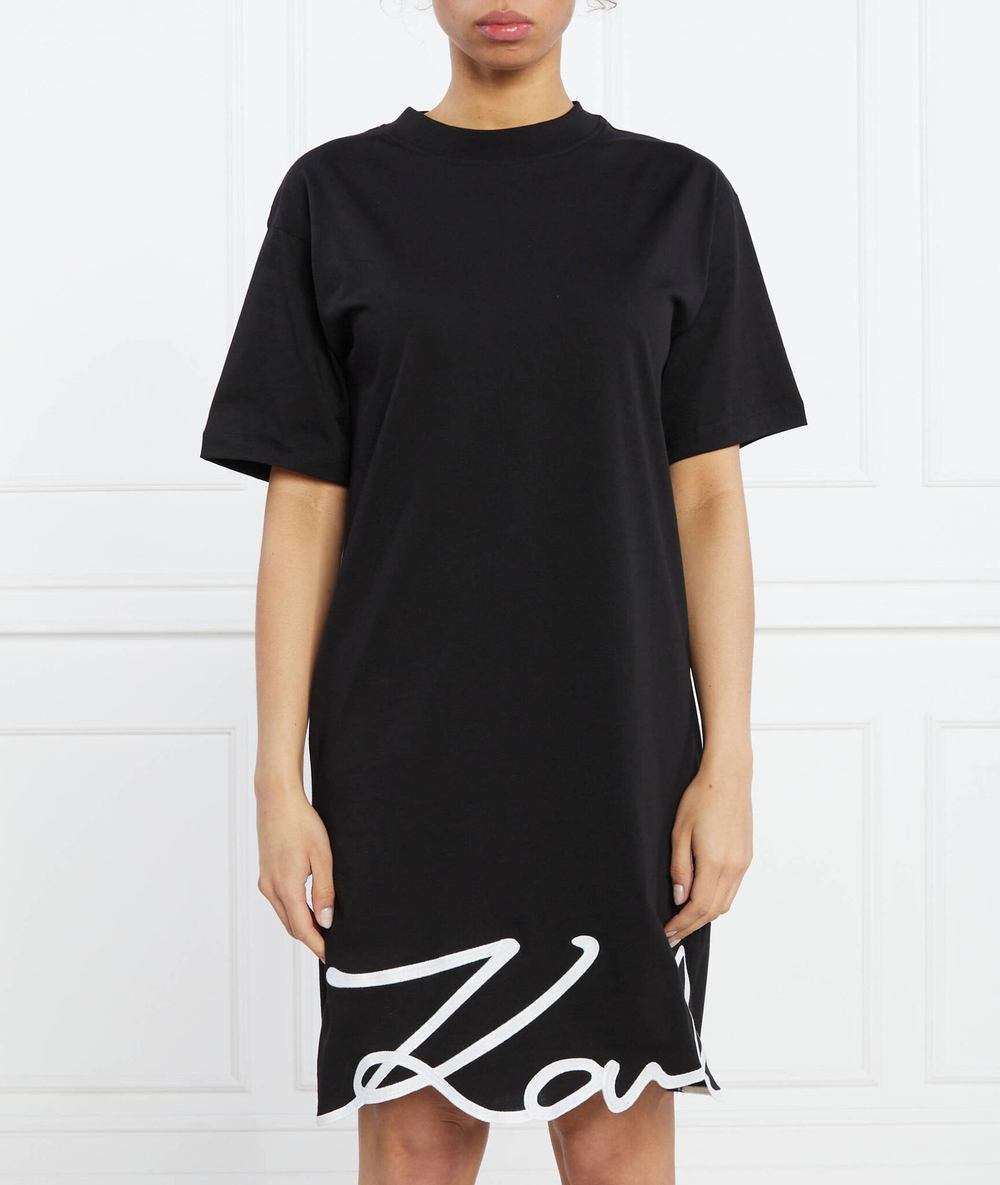 Платье karl signature hem dress Karl Lagerfeld - черный(231W1357)