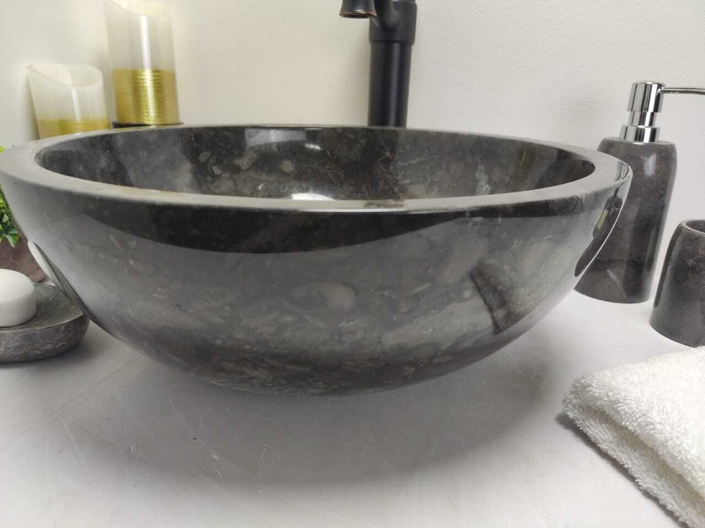 Раковина из мрамора Bowl Black Small BM-60258 40*40*15