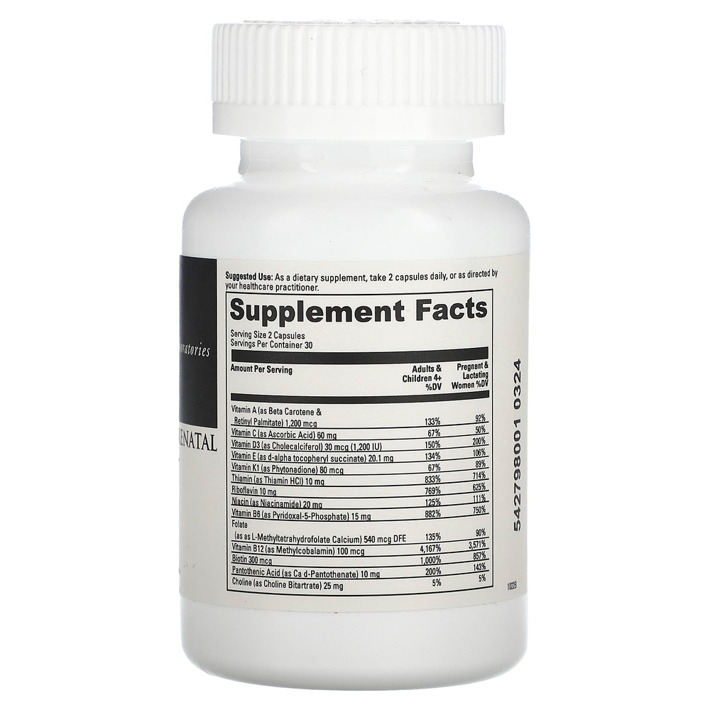 DaVinci Laboratories, Daily Best Prenatal с пробиотиками, 60 капсул