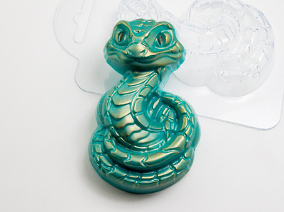 Пластиковая форма для шоколада "Символ Года: Змейка"