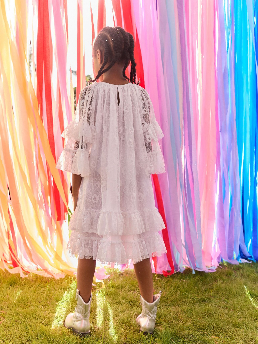 Платье для девочки Next E57-545, Белый