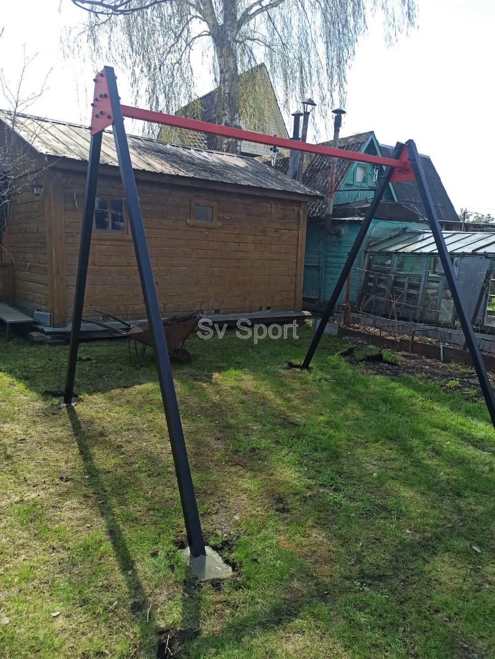 Монтаж уличных качелей Sv Sport