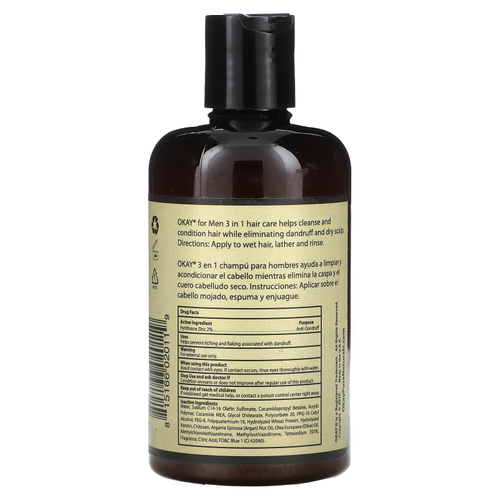 Okay Pure Naturals, Men Professional, шампунь, кондиционер и лечебное средство для мужчин 3-в-1, 237 мл (8 унций)
