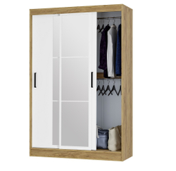 Шкаф-купе Тайм ШКК-03, крафт/белый