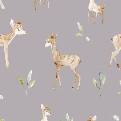 Олени на сером