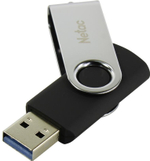 USB Flash карта Netac U505 256GB черный-серебристый