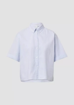 Хлопковая блузка в тонкую полоску | QS x Debi Flug s.Oliver