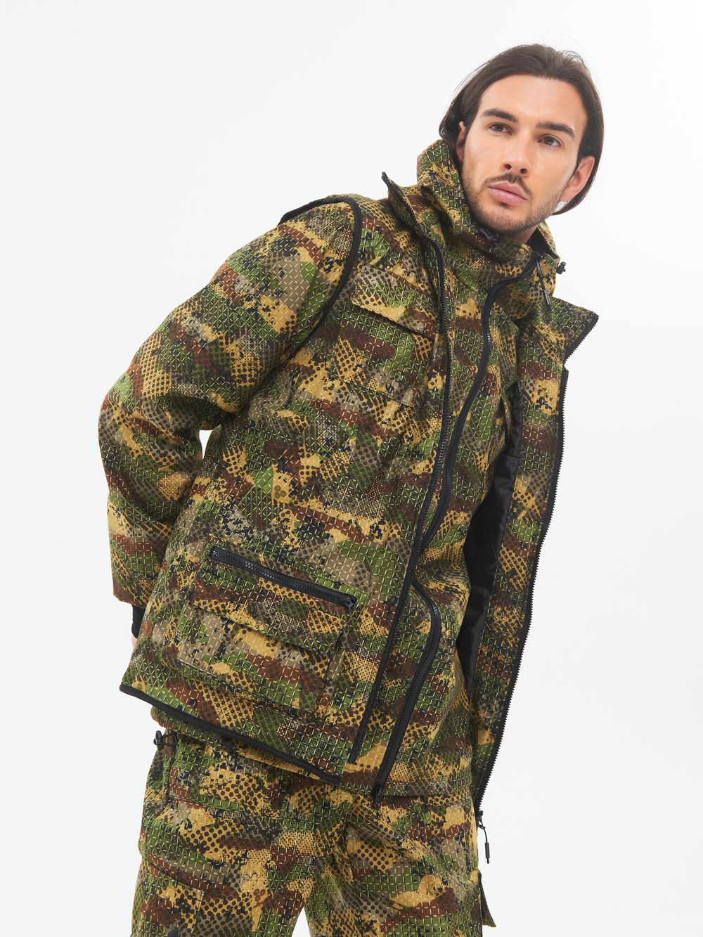 Костюм демисезонный Тайга-3 ткань Alova цвет КМФ (581-1)