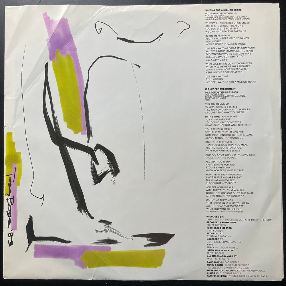 Missing Persons ‎– Rhyme & Reason (США 1984г.)