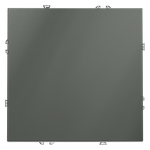 Выключатель встраиваемый VOLTUM S70 одноклавишный 10А, (титан)