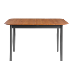 Стол Соната Люкс раздвижной/Sonata Lux extension table массив сосны, антик /графит, 120-(150)х75х75 см