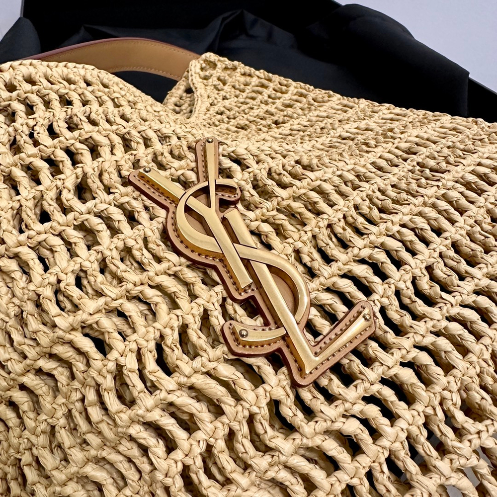 Saint Laurent Oxalis Bag In Raffia