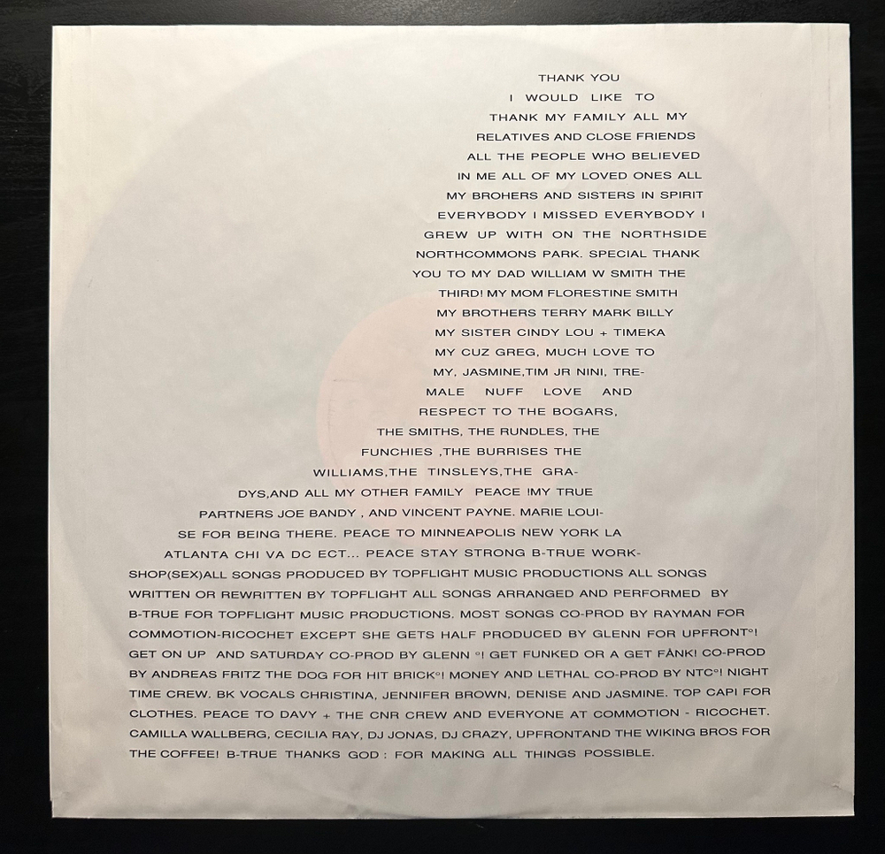 MC B-True - Smooth Revelation (Швеция 1992г.)