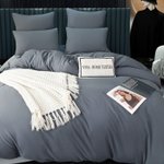 Комплект постельного белья Однотонный Сатин «Холодный шик»