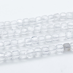 Горный хрусталь, размер около 5-5,5 мм, цена за 18 шт (1/4 нити)