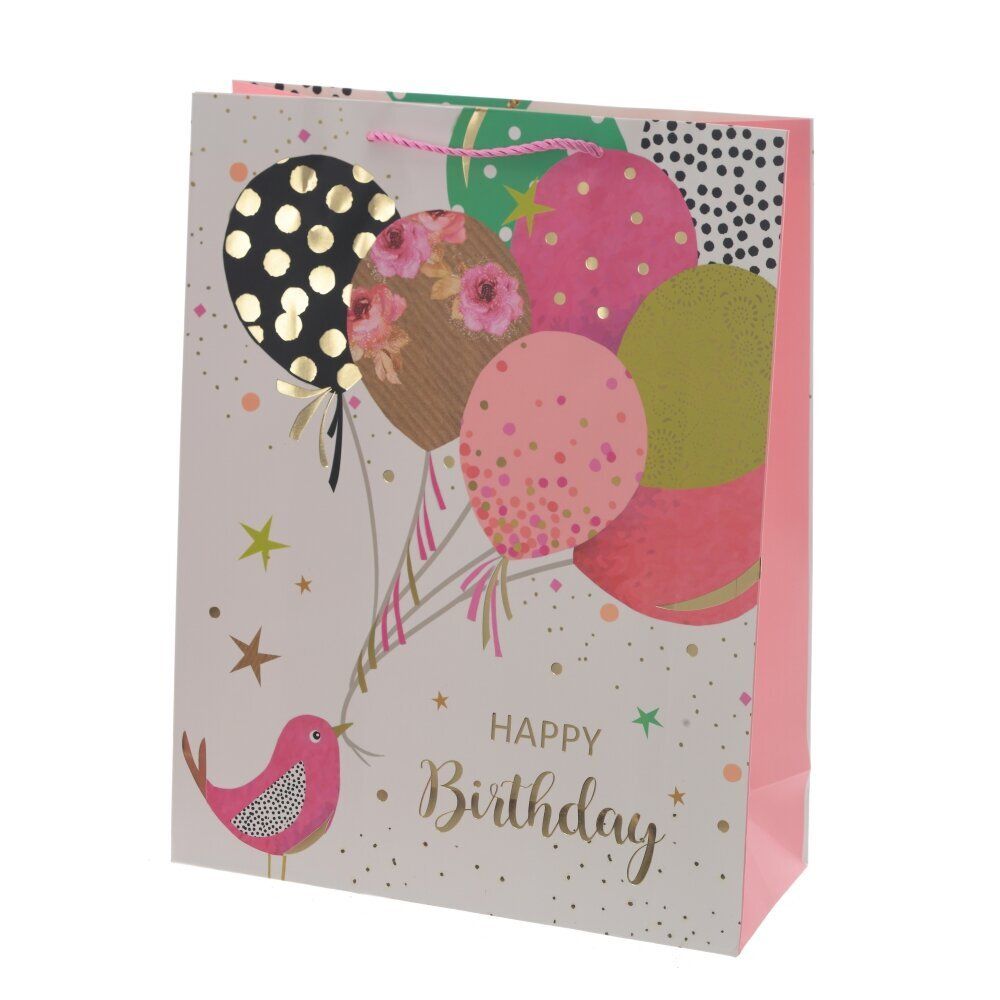 GAEM Пакет подарочный L (бумага 210г/м2, блок микс 12шт), L31 W12 H40 см, 4в.