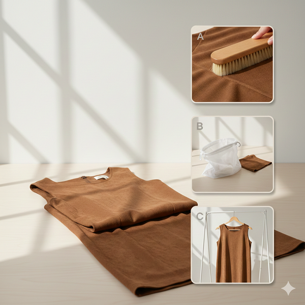 Экозамша: как носить и ухаживать (стирка в холодной воде или до 30°C), чтобы вещь выглядела “как новая” Экозамша: как носить и ухаживать (стирка в холодной воде или до 30°C), чтобы вещь выглядела “как новая”