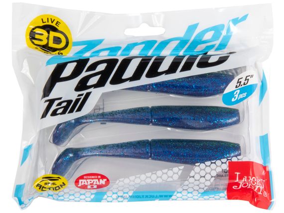 Виброхвосты LJ 3D Series ZANDER PADDLE TAIL 5.5in (14.00)/Z13 3шт.