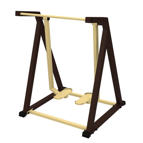 Уличный тренажер №2, "Шагоход" на треугольной раме, 1220*620*1310 мм.