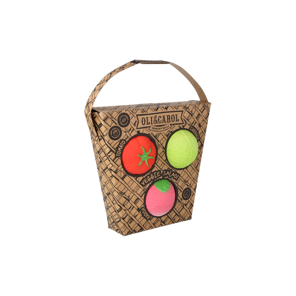 Набор тактильных мини-мячиков «Овощной салат»
