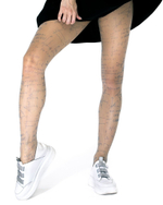 Колготки с принтом в виде формул, вычислений и схем (Размер: S-M-L) (Цвет: бежевый)