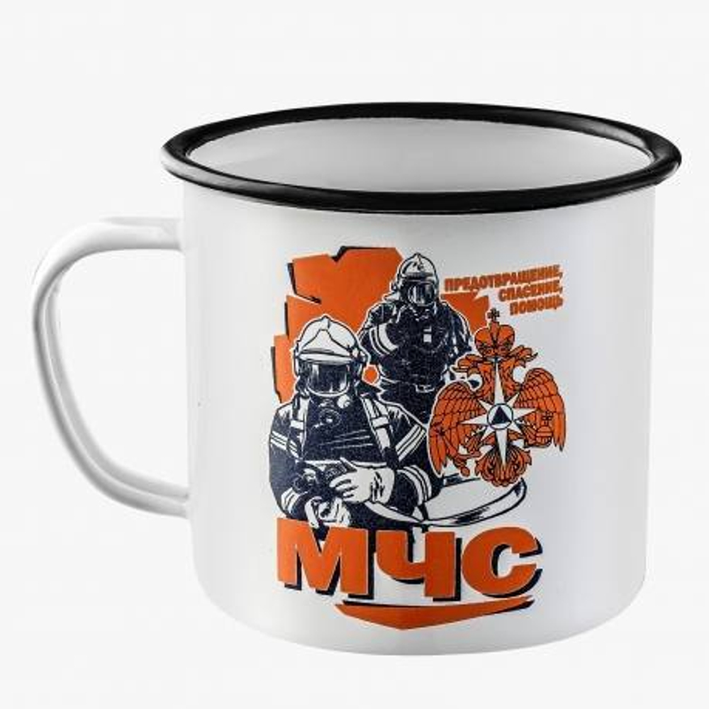 Кружка эмалированноя МЧС
