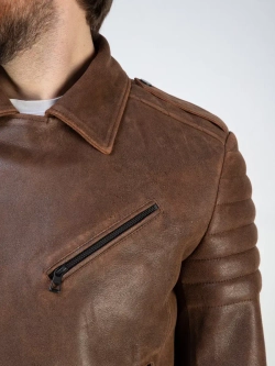 Кожаная куртка демисезонная косуха