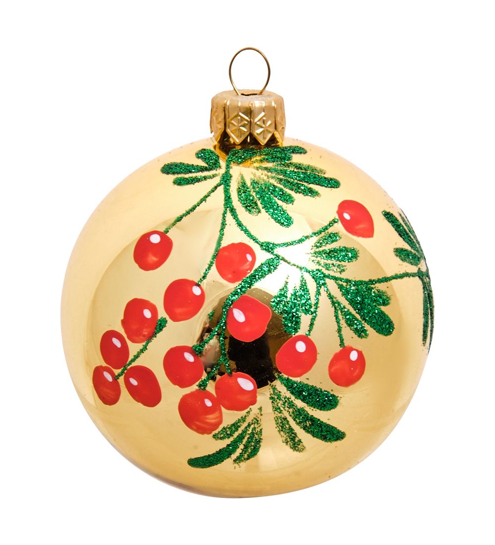 Элита НФШ-1147 Ел. украшение Шар «Зимняя ягода» 80 мм
