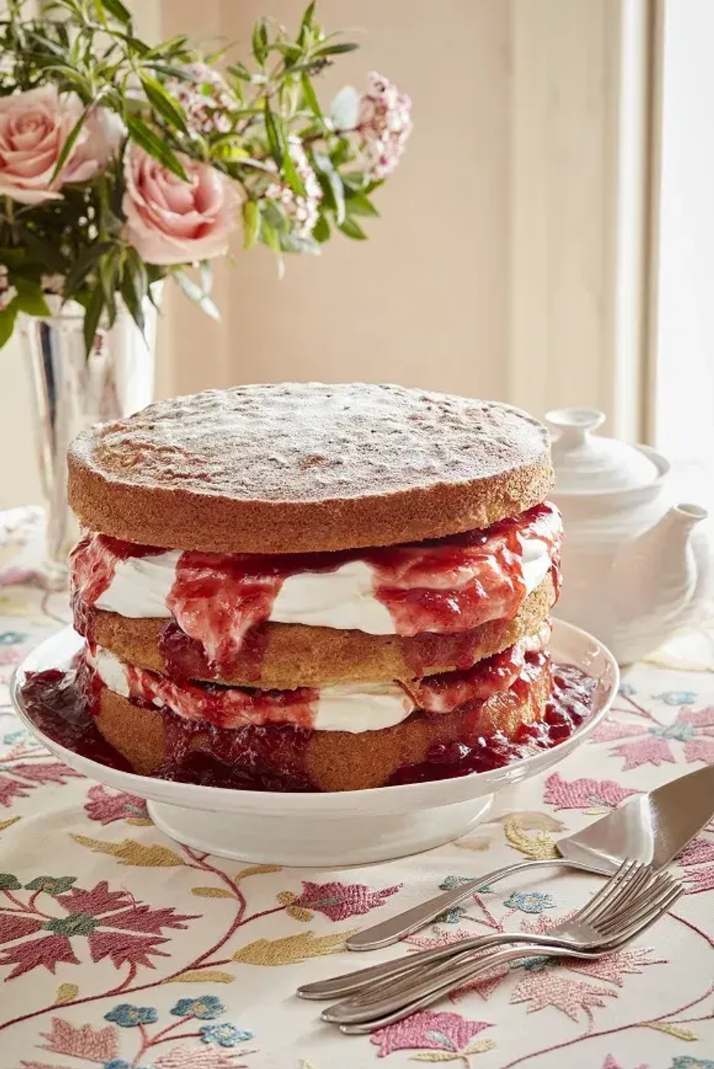 Portmeirion Набор из 4 чашек с блюдцами + тарелка Aft Sophie Conran Afternoon Tea