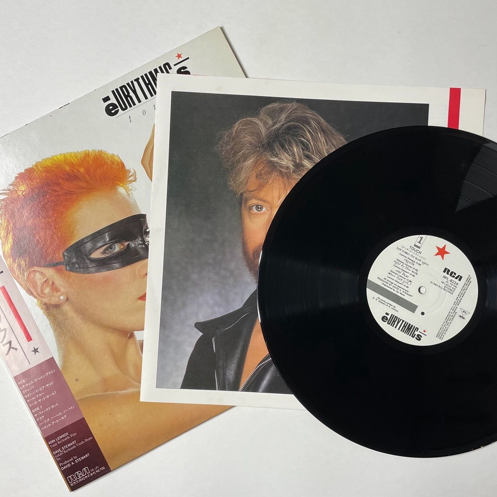 Винтажная виниловая пластинка LP Eurythmics Touch (Japan 1984) (Obi) Here Come The Rain Again