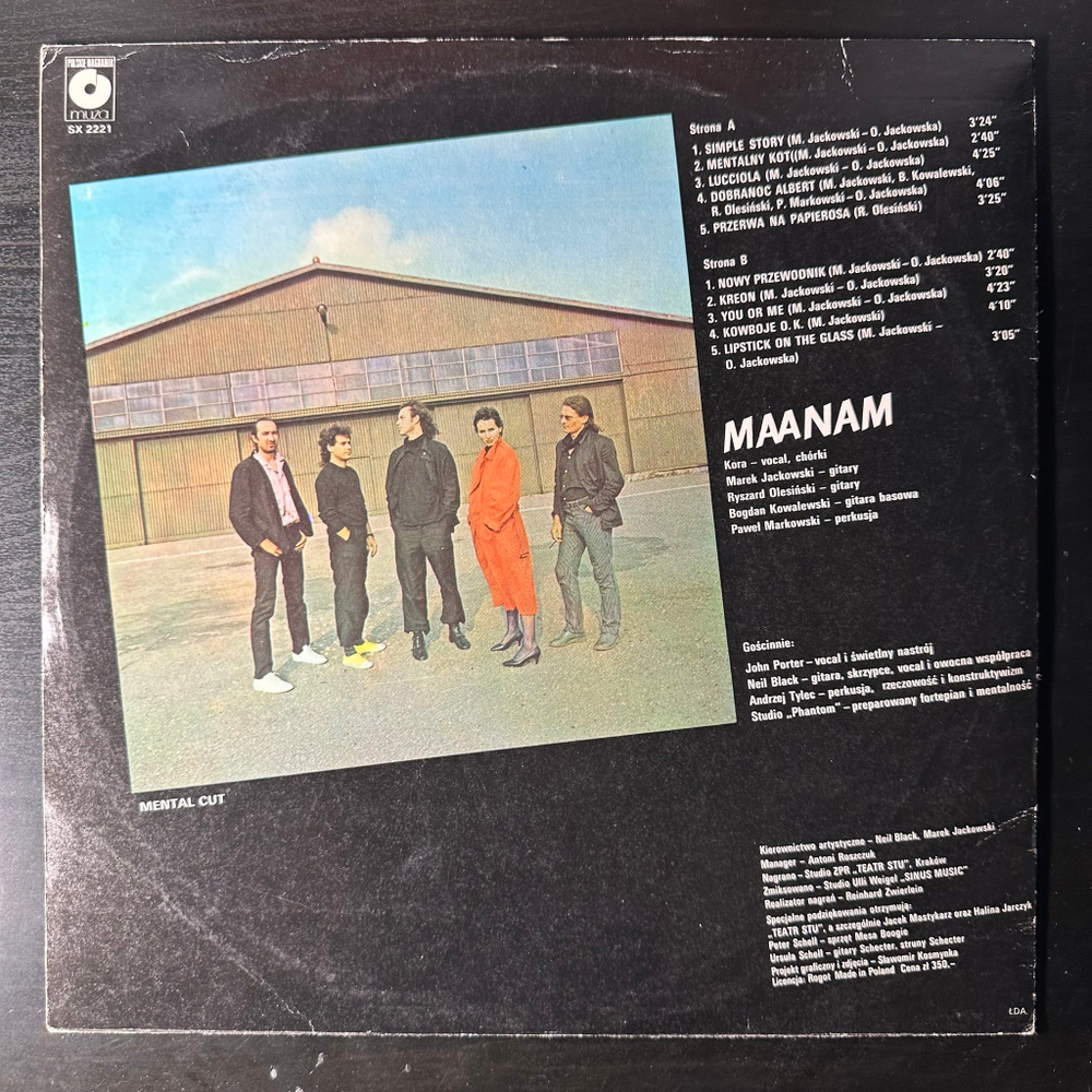Maanam ‎– Mental Cut (Польша 1985г.)