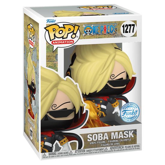 Фигурка Funko POP! Animation One Piece Soba Mask (Exc) (1277) 66483 / Фигурка Фанко ПОП! по мотивам аниме "One Piece",  Винсмок Санджи