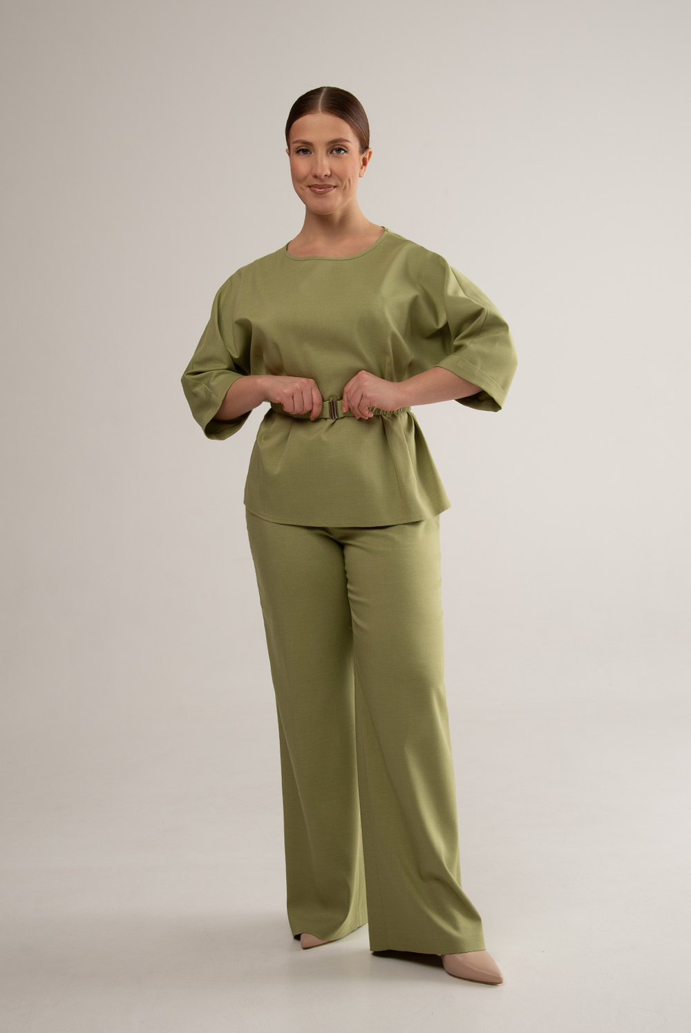 Брюки женские 02, оливковый #479Ол0202