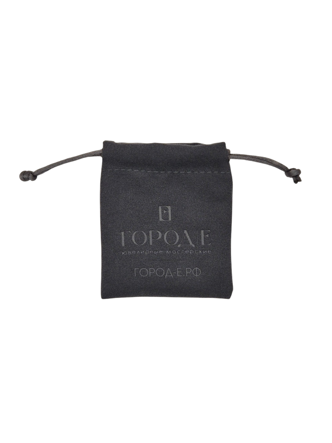 Серьги из серебра со вставками из зелёного и бесцветных фианитов