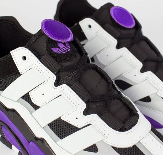 Кроссовки Adidas Niteball  White/Purple