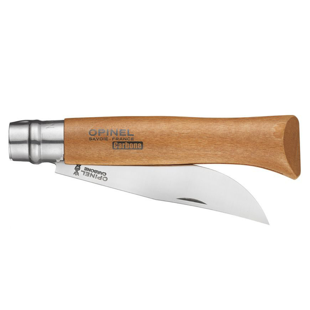 Нож Opinel №12, углеродистая сталь, бук, блистер