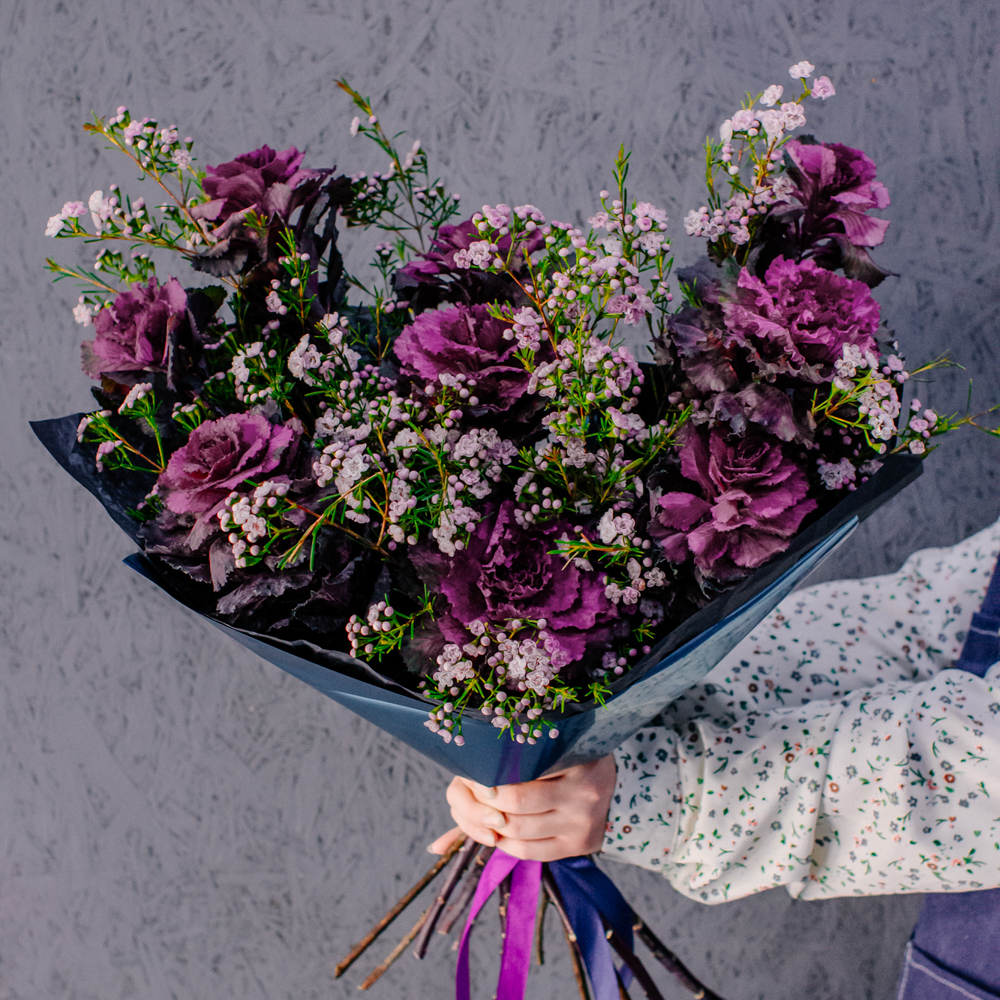 59. Загадочный дерзкий букет с брассикой