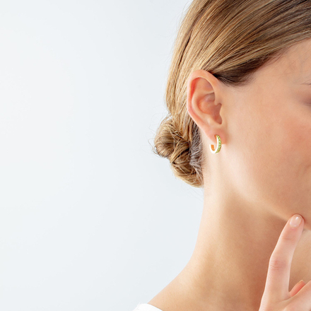 Серьги Coeur de Lion Green-Gold 0127/21-0516