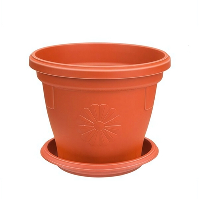 Кашпо "Italy" 2 л D=18,3см с поддоном цвет в ассортименте