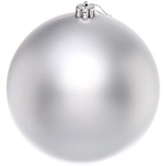 Новогодний шар 20 см «Матовый», серебро