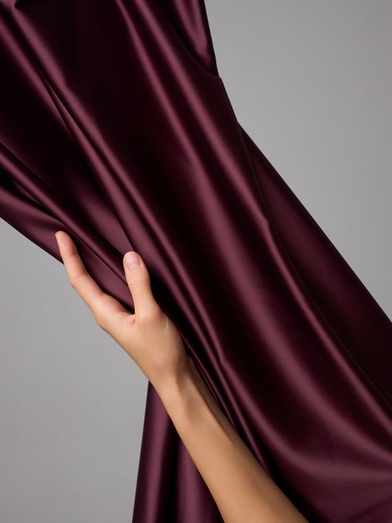 Атлас-стрейч бельевой арт. 1007, Китай, слива