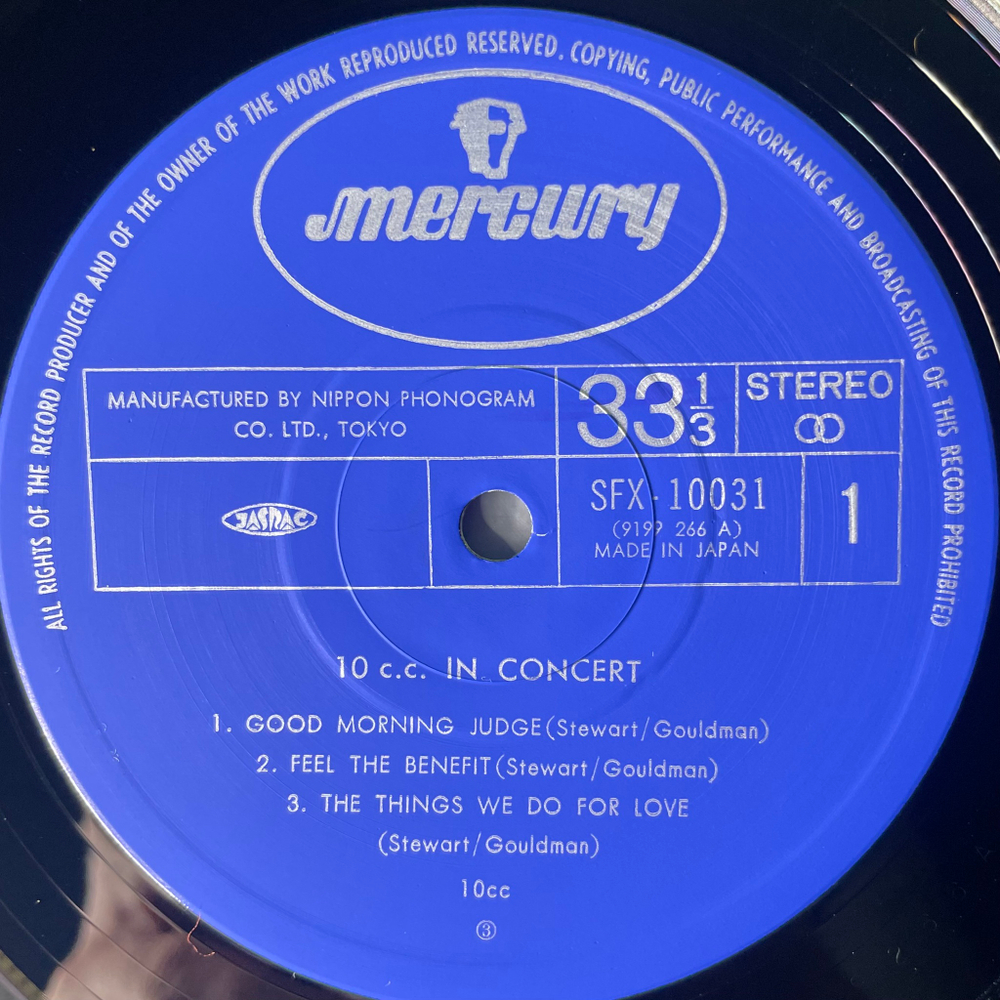 10cc ‎– Live And Let Live 2LP (Япония 1977г.)