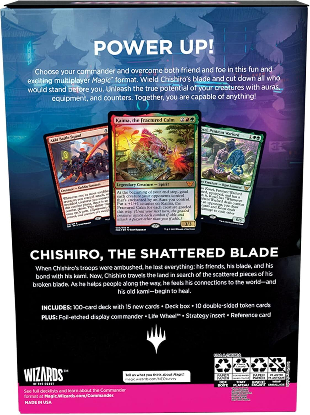 Колода Commander выпуска Kamigawa: Neon Dynasty (на английском языке) - Upgrades Unleashed