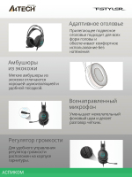 Наушники A4Tech Fstyler FH300U черный