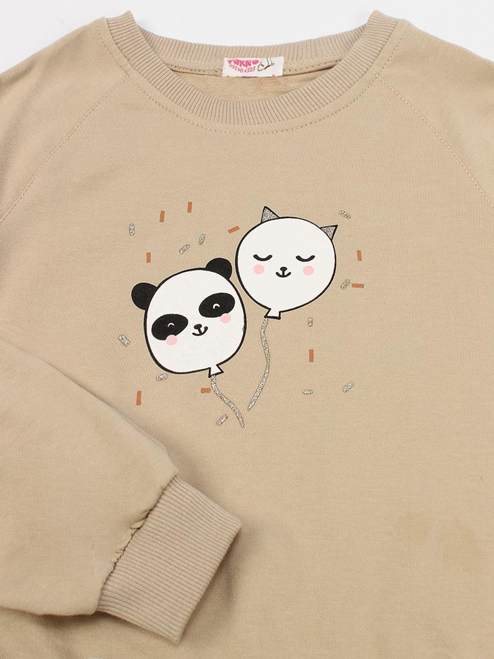 Джемпер д/девочки M1141F-3/6 р.116 бежевый (Такро)