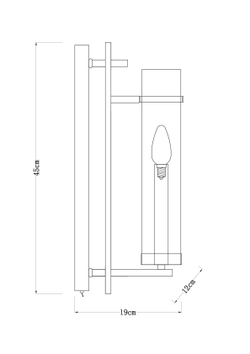 Бра Arte Lamp Hugo A1688AP-1CC