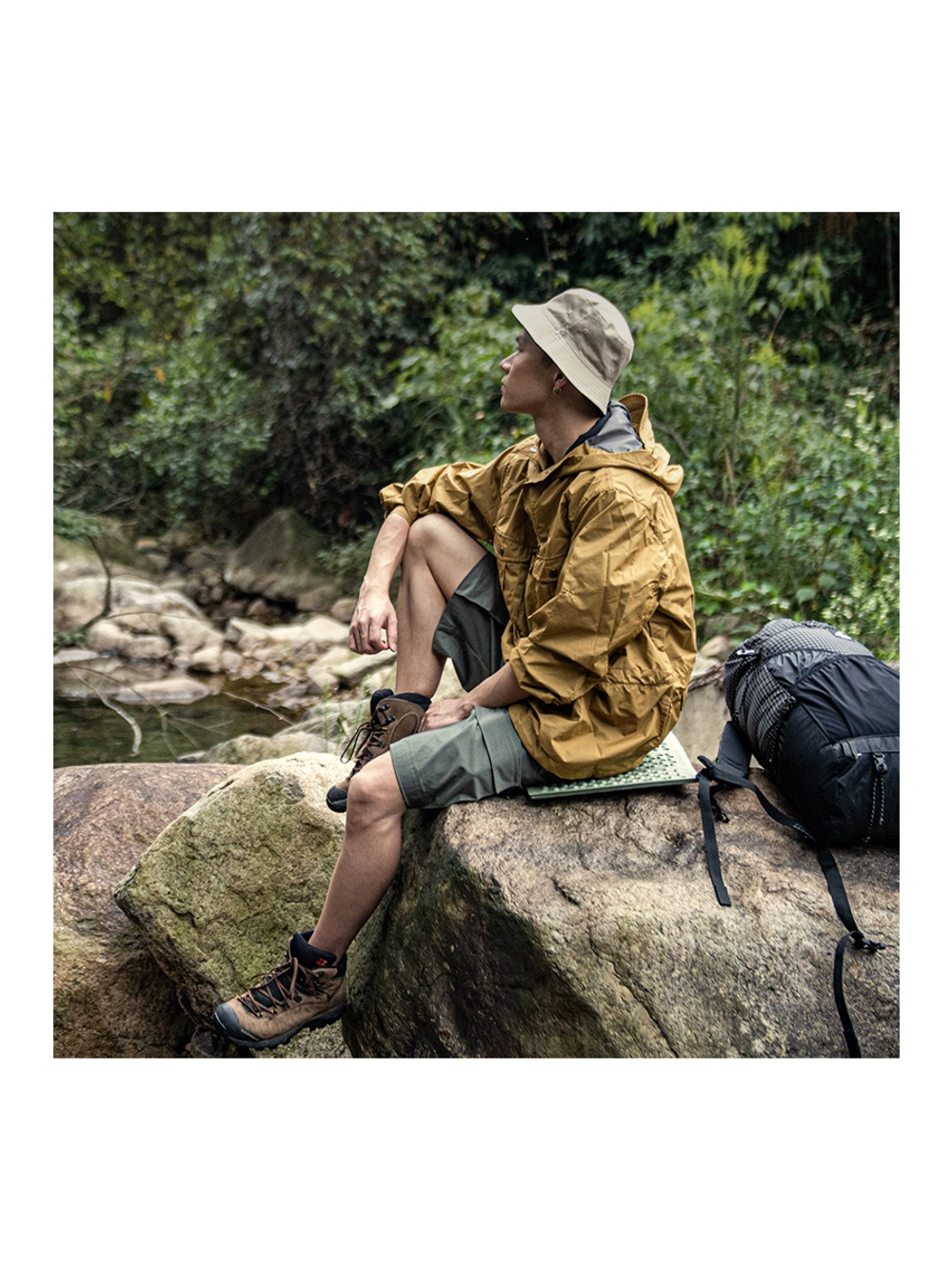 Коврик-сидушка туристический Naturehike 40,5х30,5х1,5 см. IXPE, зеленый