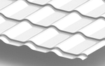 Металлочерепица Ламонтерра-Х NormanMP 0.5мм 9003-Белый