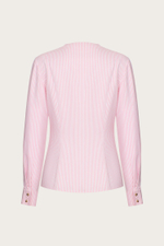 БЛУЗА ИЗ ХЛОПКА С ДЕКОРАТИВНЫМИ ПУГОВИЦАМИ