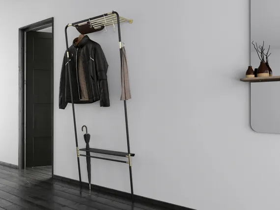 Вешалка в прихожую Umage Lean On Me, черная